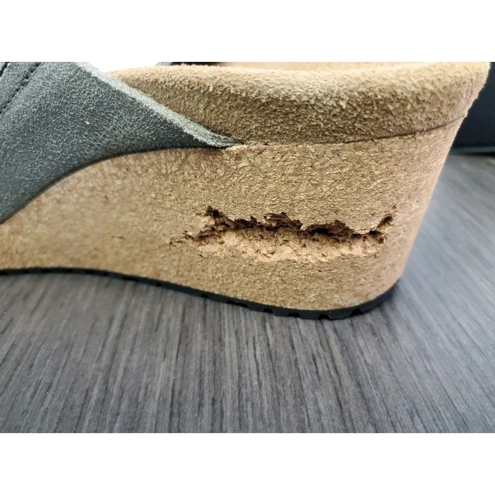 Birkenstock Papillio Namica‎ Women's Open Toe Cork Wedge Sandals Size 40